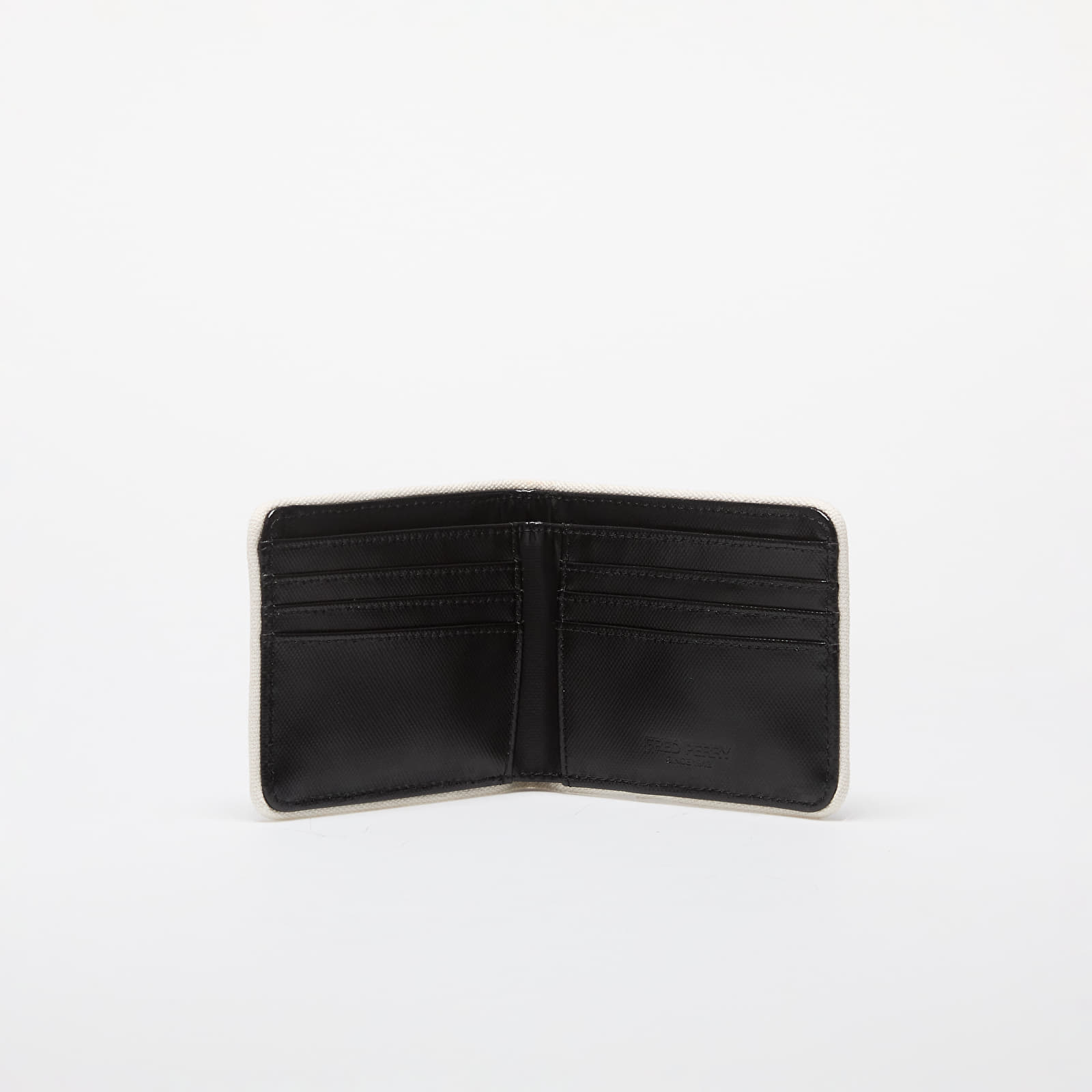 Geldbörsen FRED PERRY Coated Polyester Billfold Wall Black/ Ecru