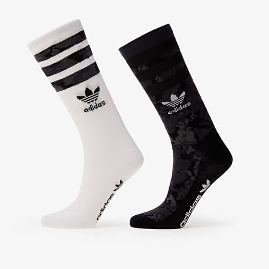 adidas Camo Crew 2-Pack Black/ Multicolor/ White