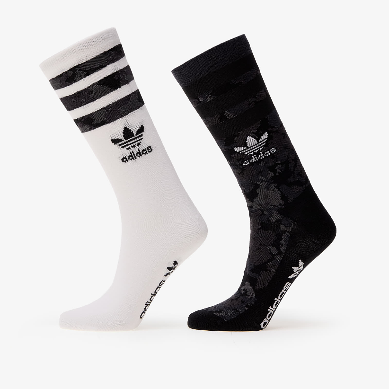 Pánské ponožky adidas Camo Crew 2-Pack Black/ Multicolor/ White