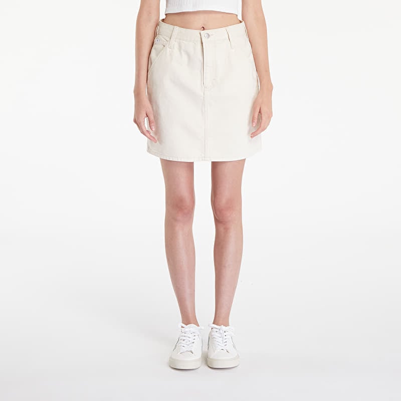 Gonna Calvin Klein Jeans Hr A-Line Mini Skirt Hammerloop White