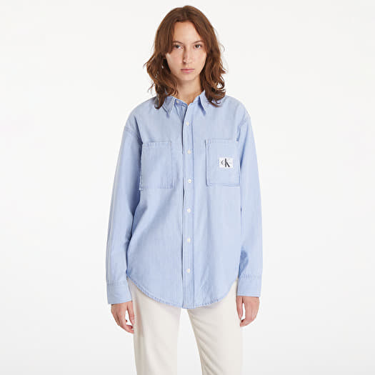 Calvin klein denim shirt womens best sale