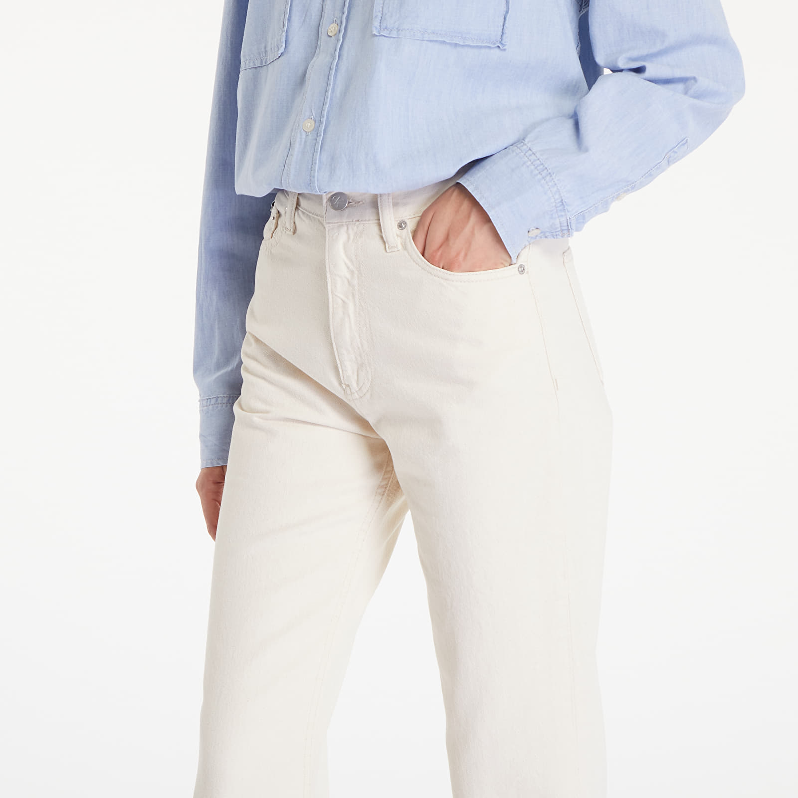 Women's jeans Calvin Klein Jeans Authentic Bootcut White