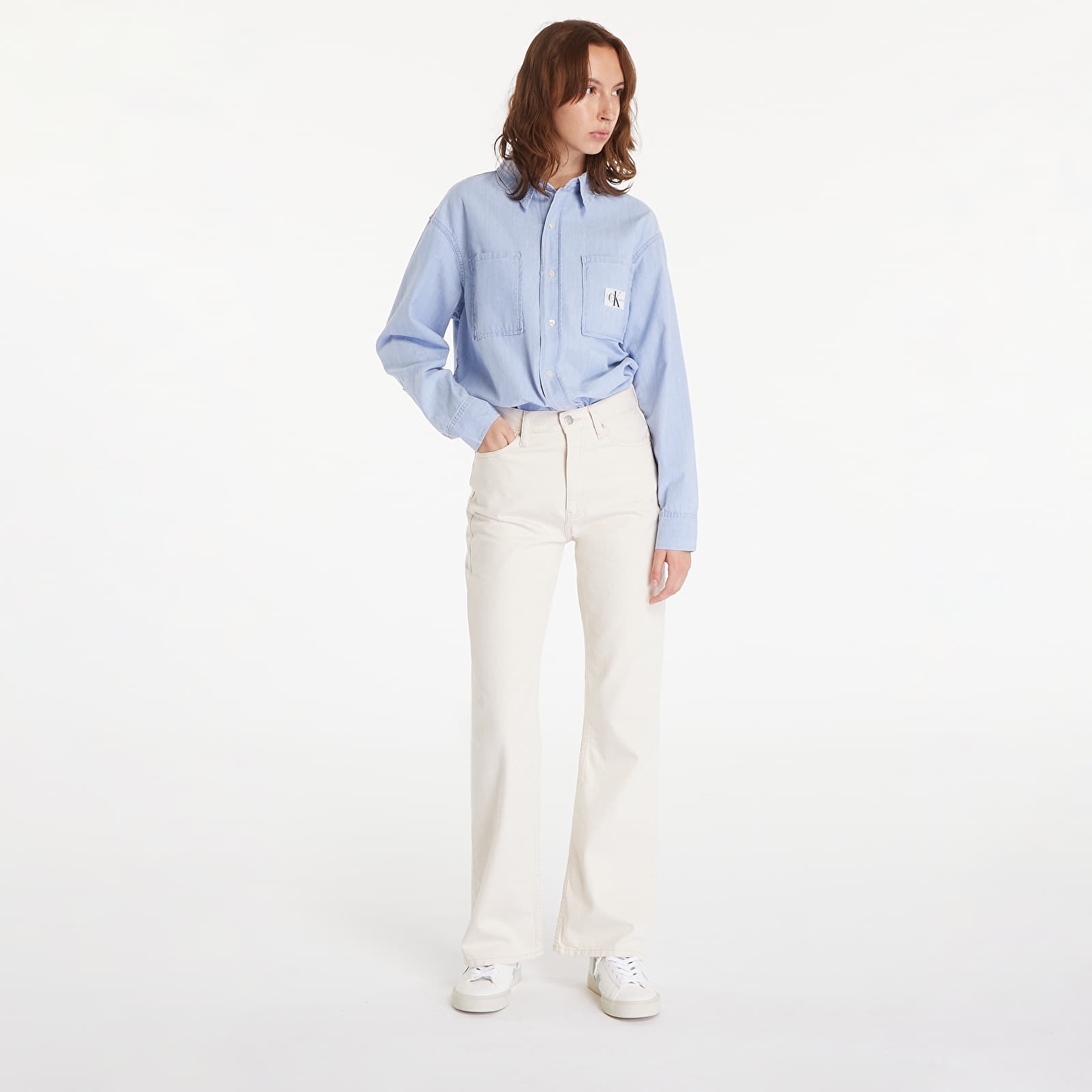 Women's jeans Calvin Klein Jeans Authentic Bootcut White