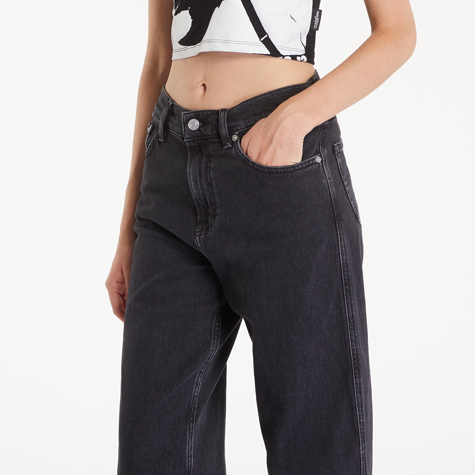 Dżinsy damskie Tommy Jeans Betsy MD LS CG4181 Denim Black
