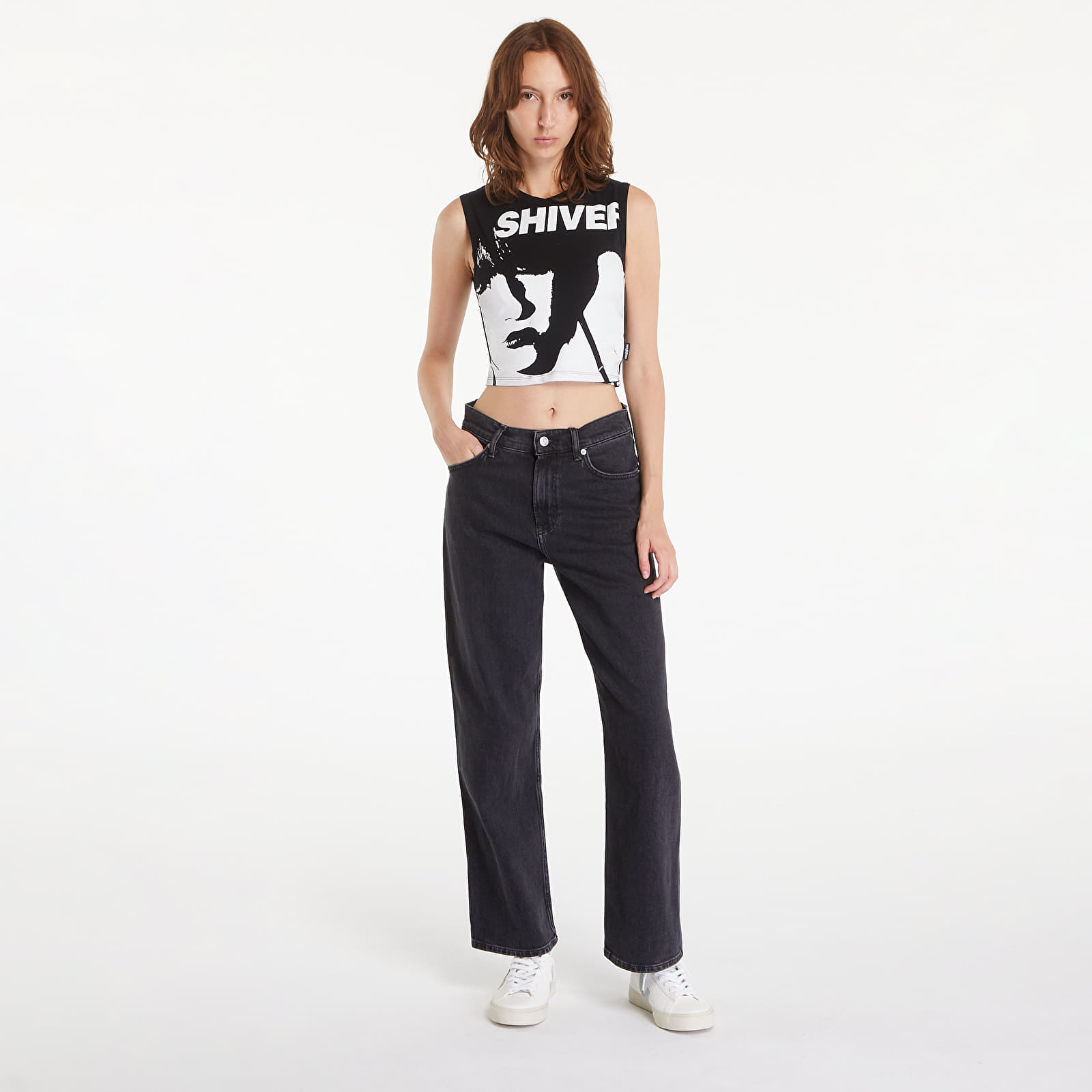 Dżinsy damskie Tommy Jeans Betsy MD LS CG4181 Denim Black
