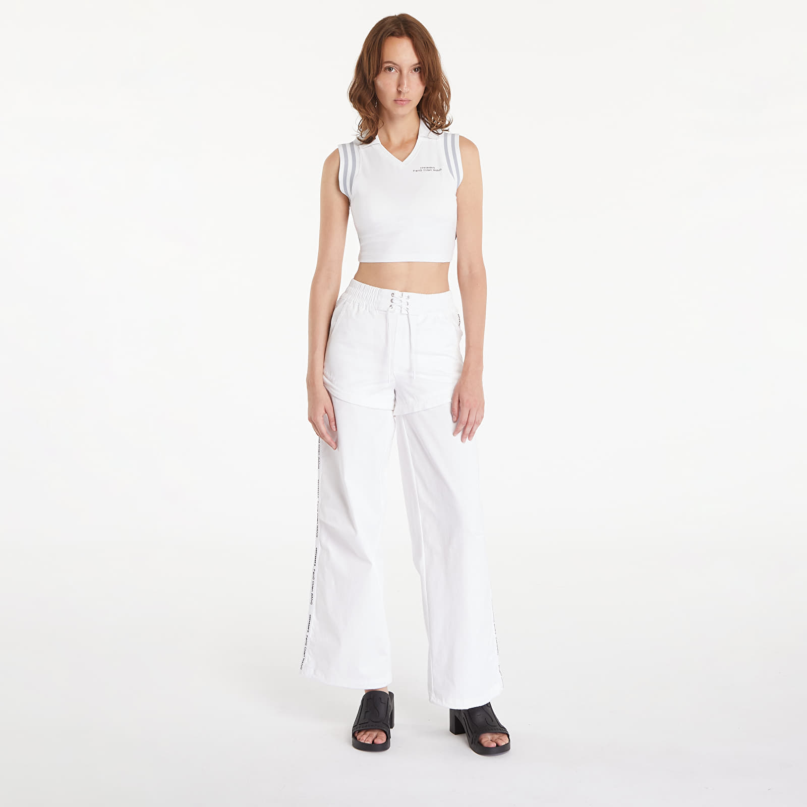 Naiste topsid Converse x Feng Chen Wang Polo Top White/ Arctic Ice