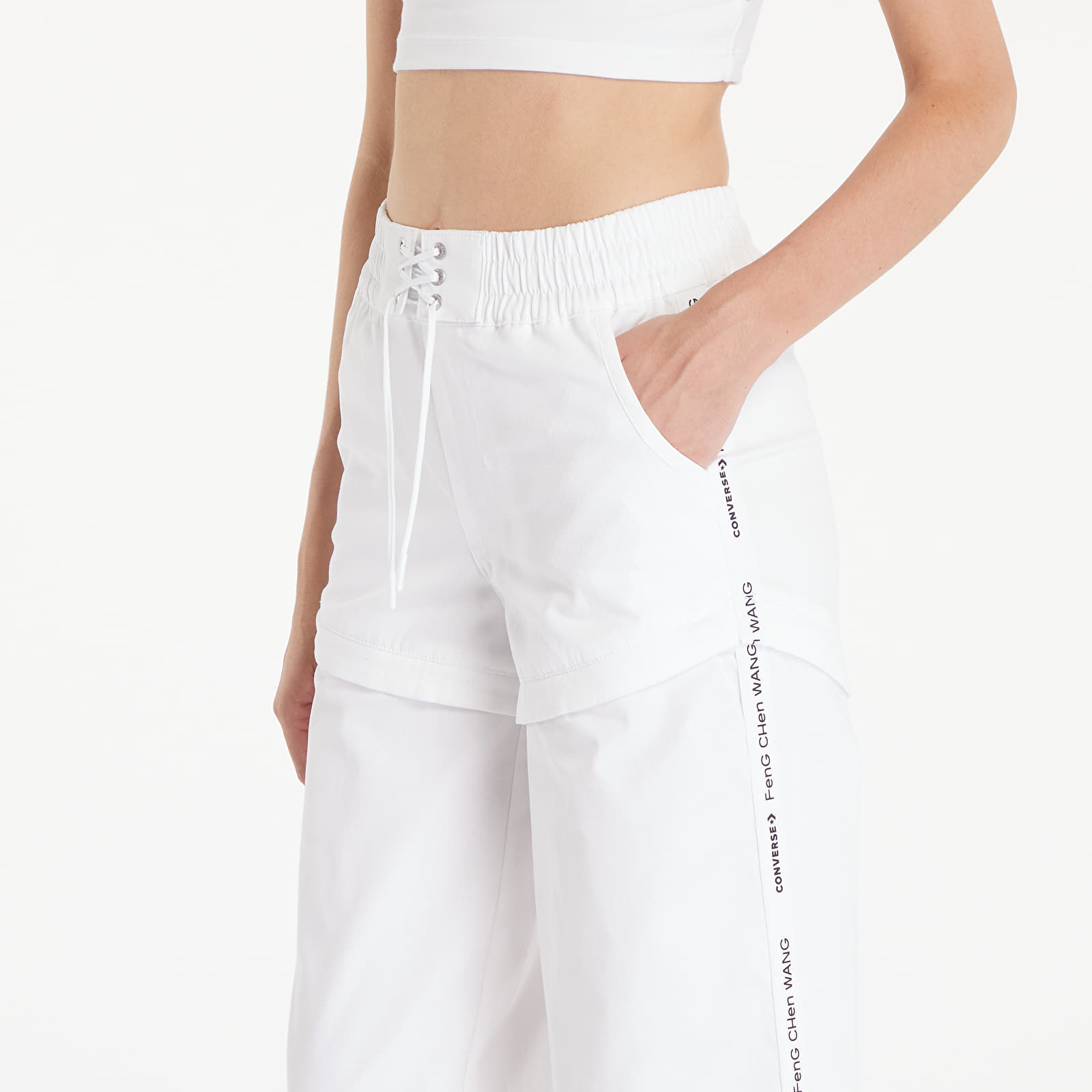 Naiste püksid Converse x Feng Chen Wang Cargo Pants White/ Arctic Ice