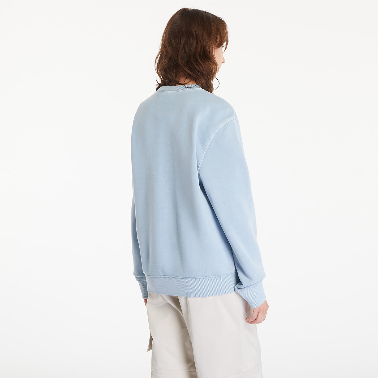 Men's sweatshirts Carhartt WIP Duster Script Sweatshirt UNISEX Misty Sky Garment Dyed