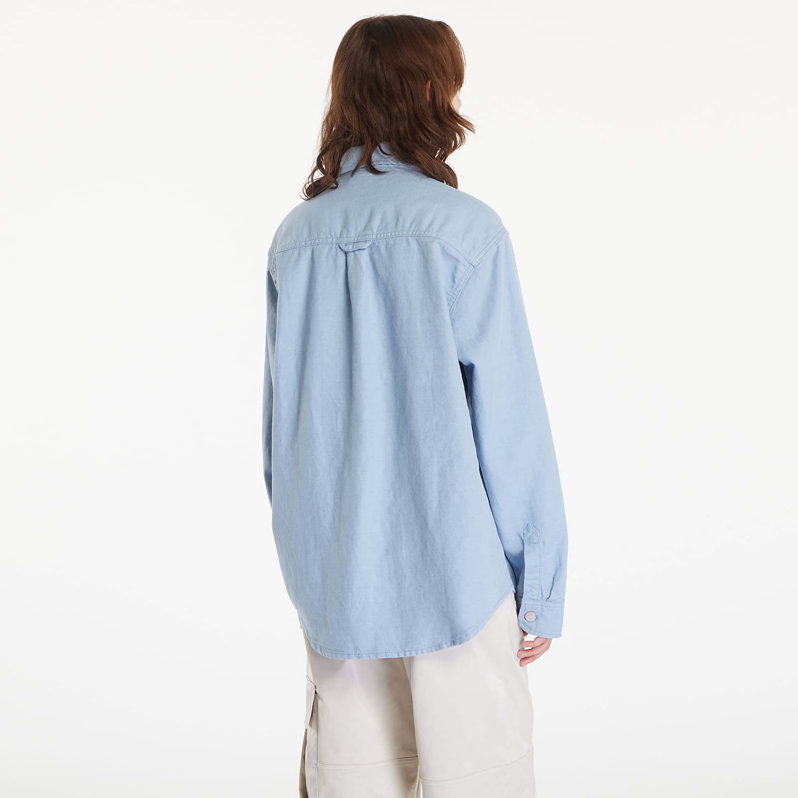 Chaquetas de hombre Carhartt WIP Walter Shirt Jacket UNISEX Misty Sky Rinsed