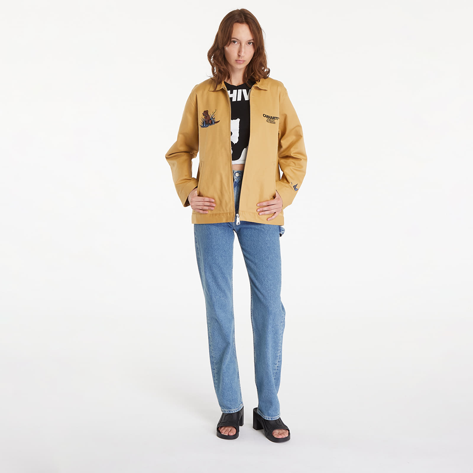 Мъжки якета Carhartt WIP Ducks Jacket UNISEX Bourbon