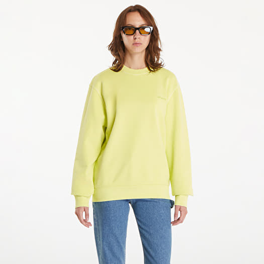 Majica Carhartt WIP Duster Script Sweatshirt UNISEX Arctic Lime Garment Dyed