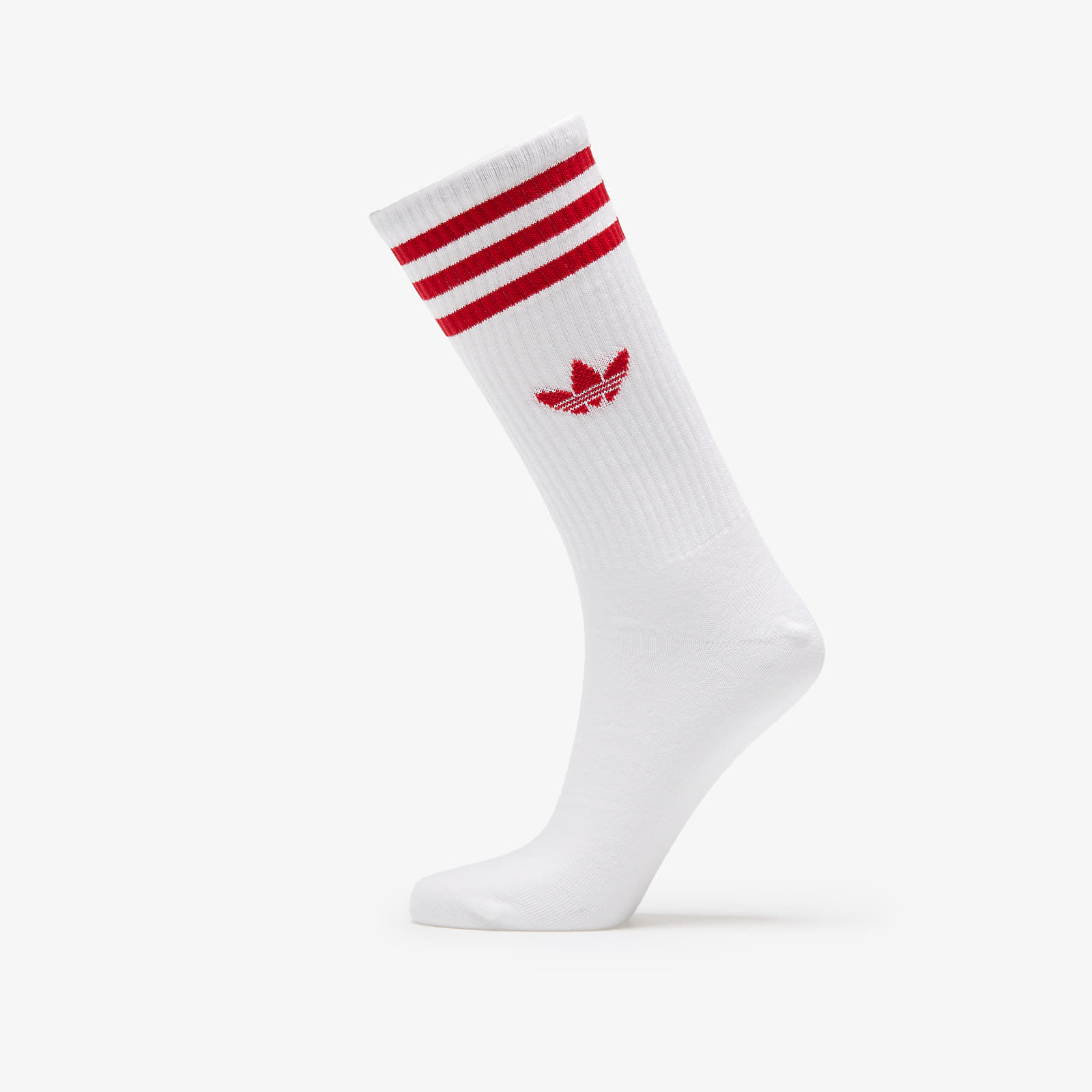 Meeste sokid adidas High Crew Solid Socks 3-Pack White / Blue / Spark / Better Scarlet