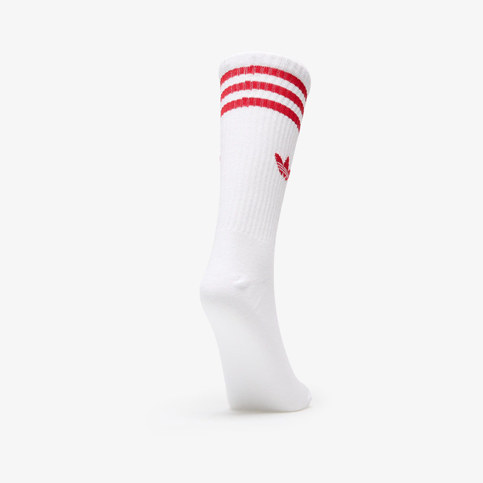 Herensokken adidas High Crew Solid Socks 3-Pack White / Blue / Spark / Better Scarlet