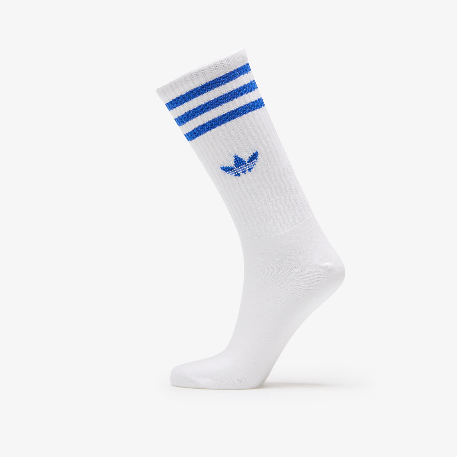 Meeste sokid adidas High Crew Solid Socks 3-Pack White / Blue / Spark / Better Scarlet