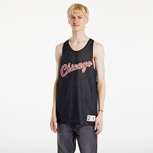Dres Mitchell & Ness NBA Reversible Mesh Practice Tank Vintage Logo Chicago Bulls Multi/ Black