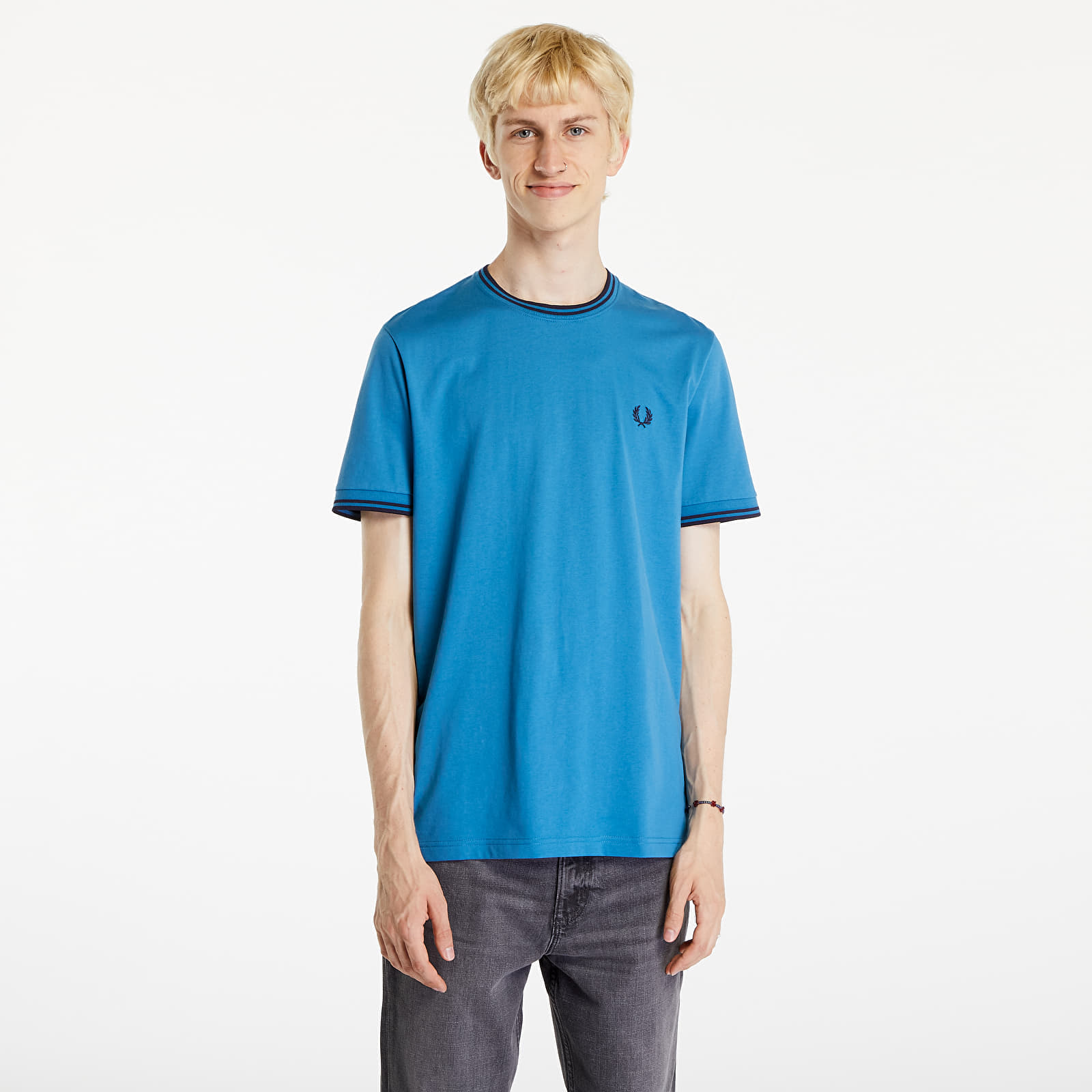 T-shirt FRED PERRY Twin Tipped T-Shirt Ocean/ Navy M