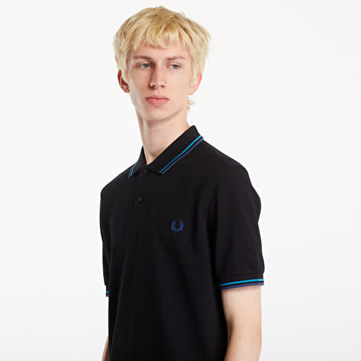 Fred perry twin tipped polo t shirt black shop