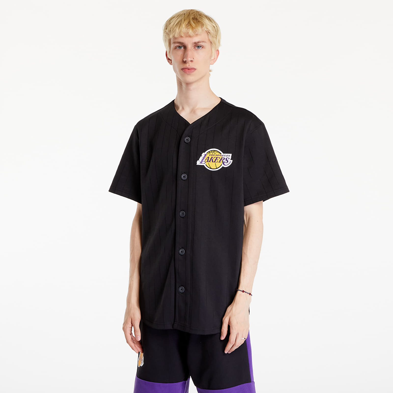 Φανελάκια New Era NBA Team Logo Jersey Los Angeles Lakers Black/ True Purple