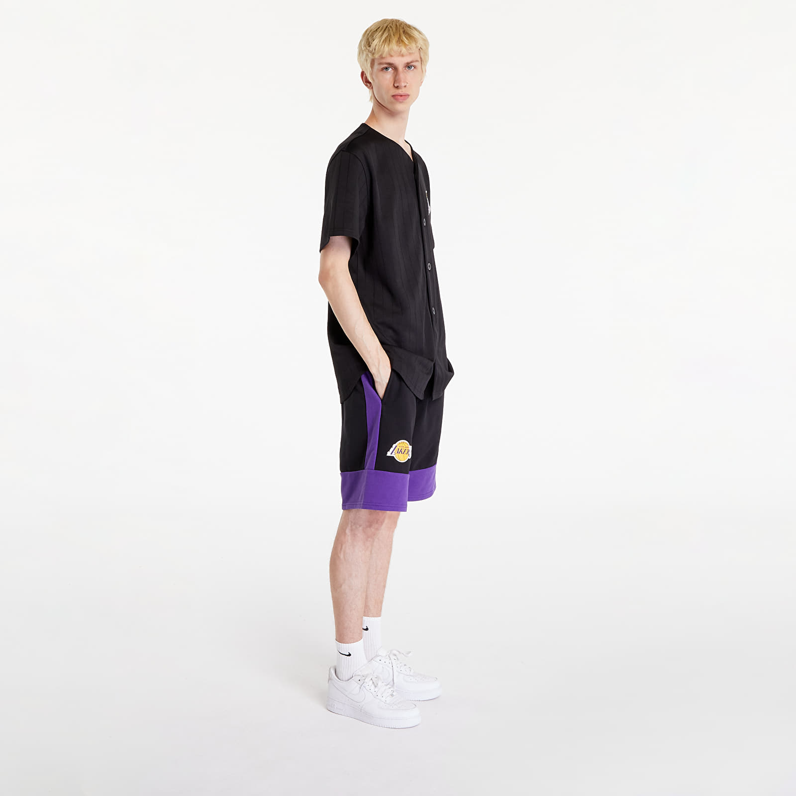 Φανελάκια New Era NBA Team Logo Jersey Los Angeles Lakers Black/ True Purple