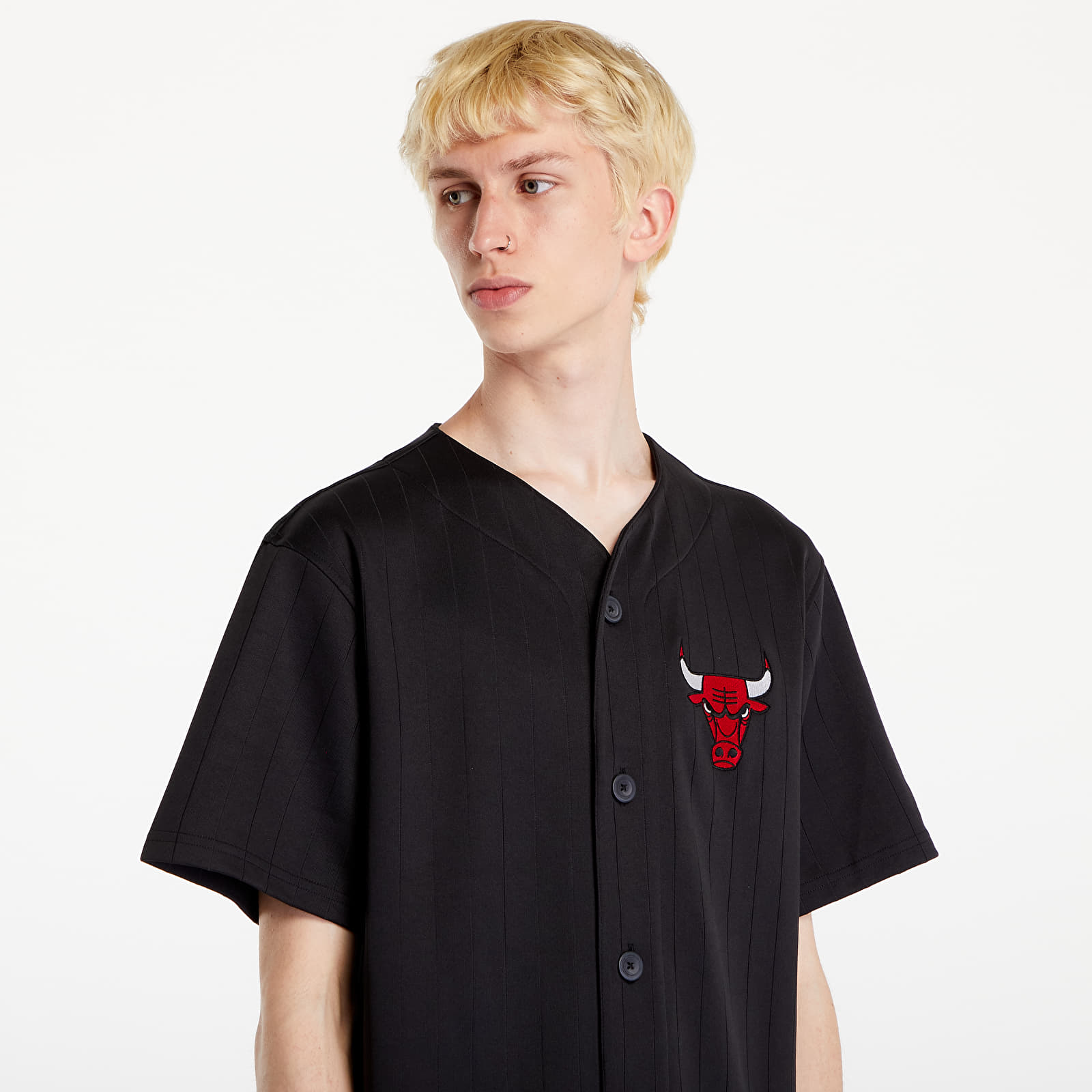 Jerseys New Era NBA Team Logo Jersey Chicago Bulls Black/ Front Door Red