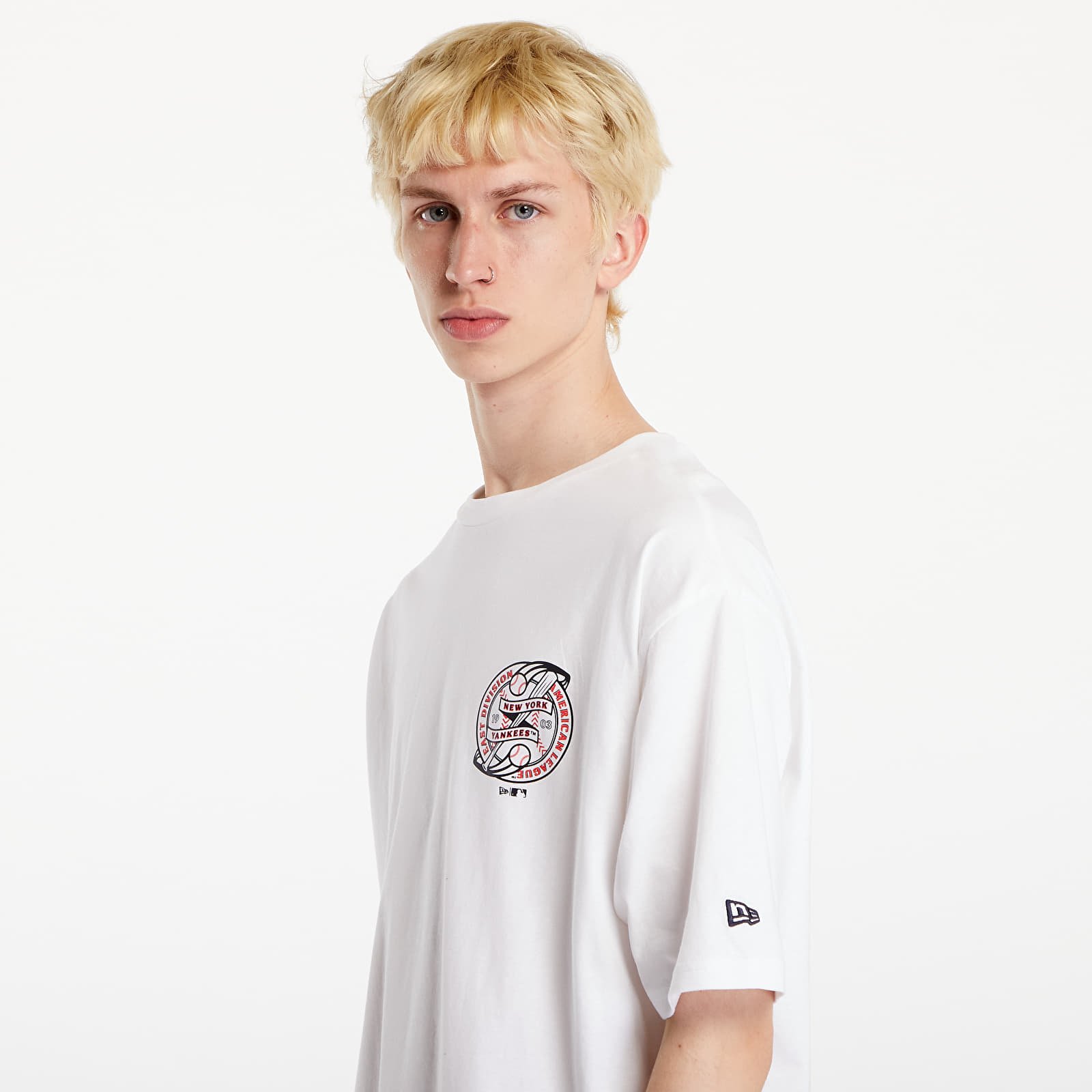 Camisetas New Era MLB Graphic OS Tee New York Yankees White/ Navy