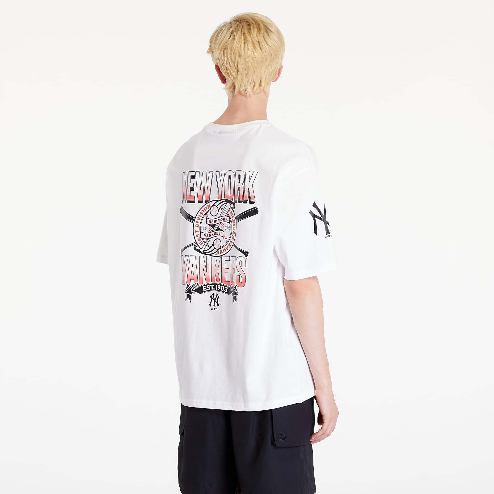 Camisetas New Era MLB Graphic OS Tee New York Yankees White/ Navy