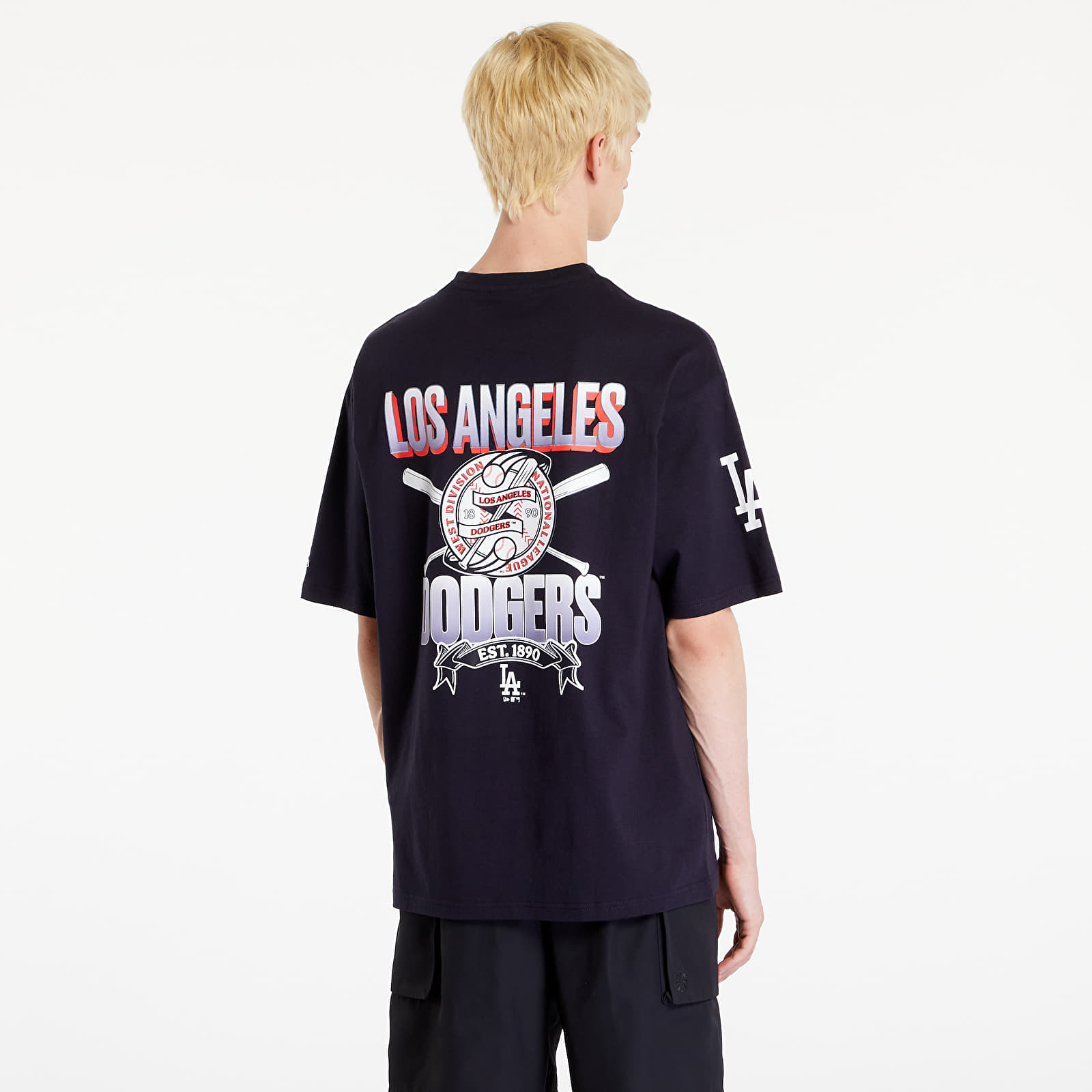 T-Shirts New Era MLB Graphic OS Tee Los Angeles Dodgers Navy/ White
