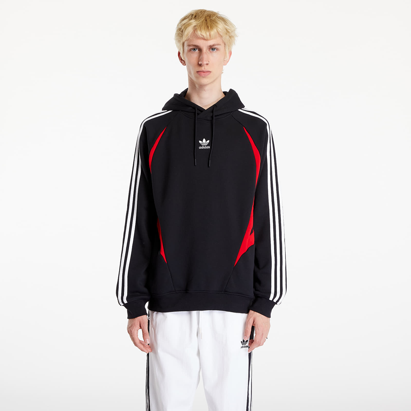 Hanorac adidas Archive Hoodie Black/ Better Scarlet