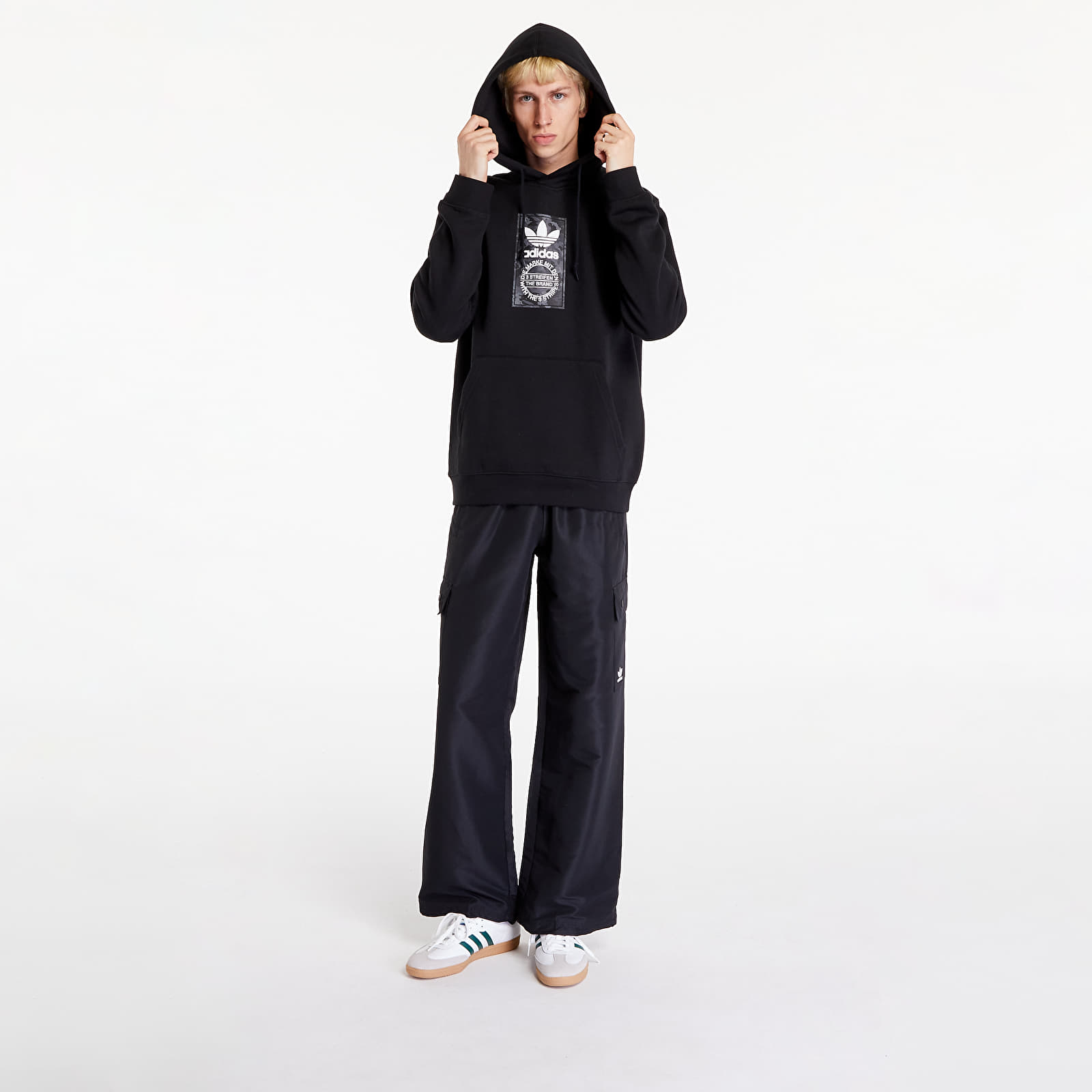 Moški hoodiji  adidas Camo Lab Hoodie Black