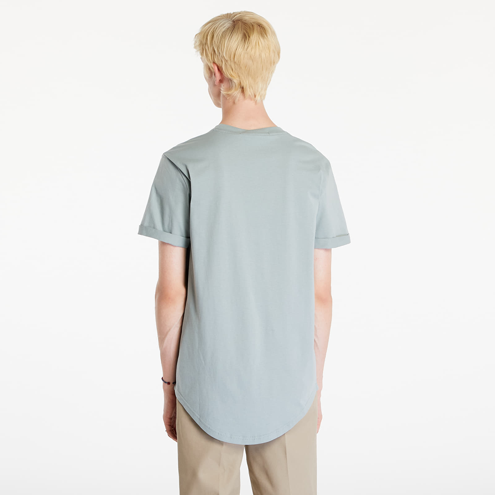 Herren-T-Shirts Calvin Klein Jeans Badge Turn Up Short Sleeve T-Shirt Slate Gray