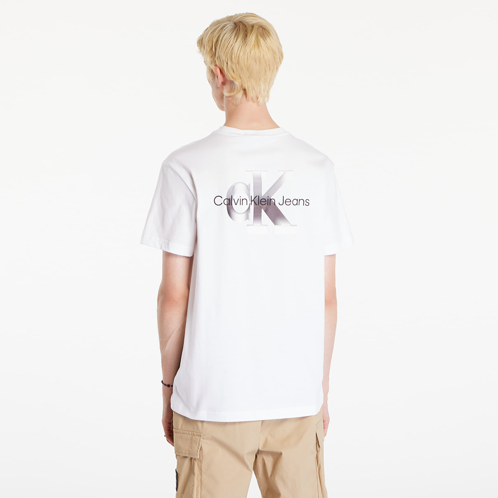 T-shirt Calvin Klein Jeans Euphoric Monologo Tee Bright White XL
