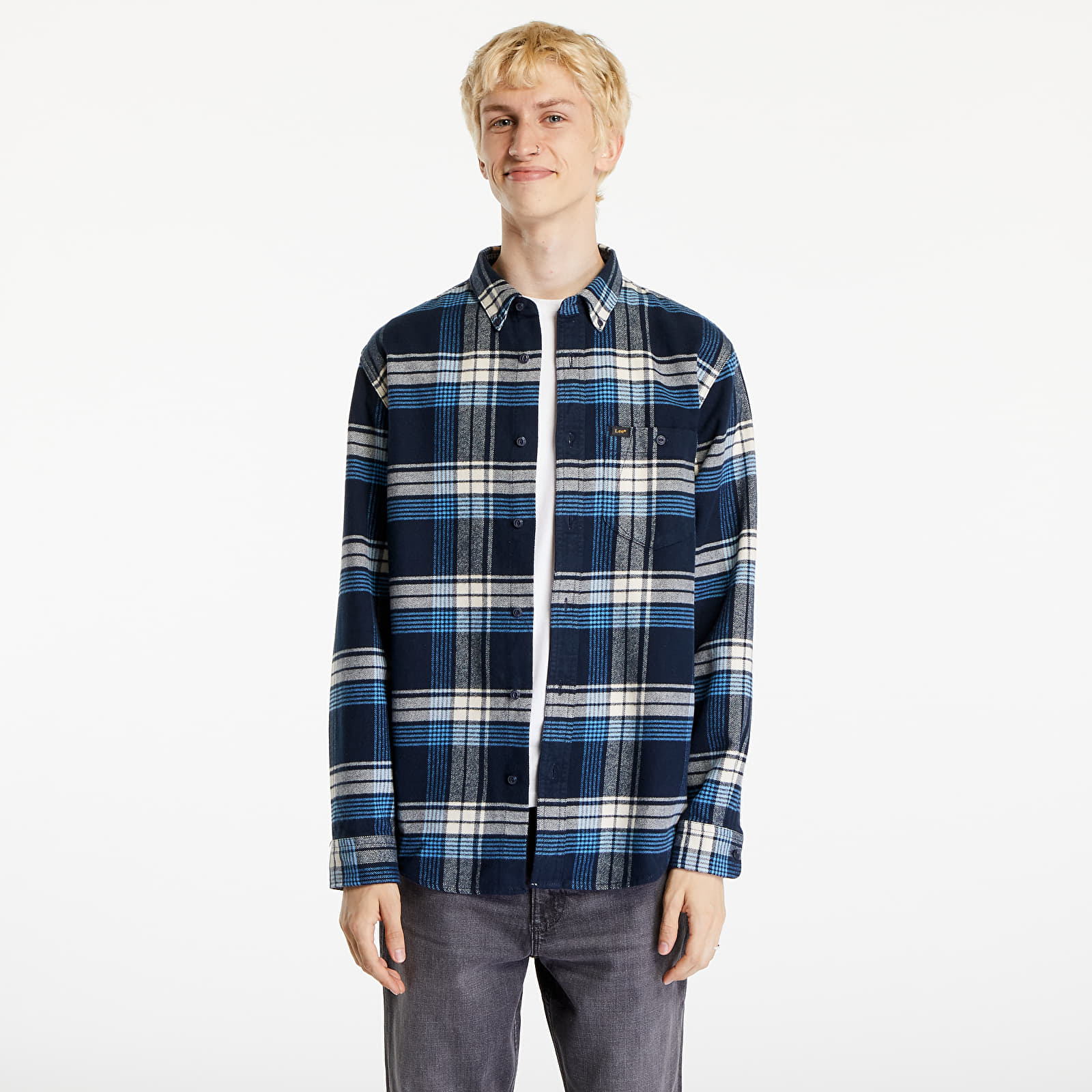 Hemden Lee Riveted Shirt Inky Blue