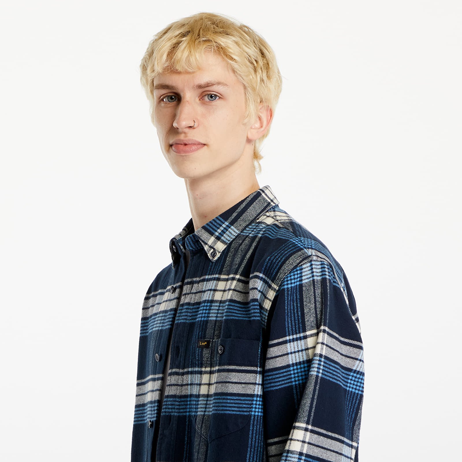 Hemden Lee Riveted Shirt Inky Blue