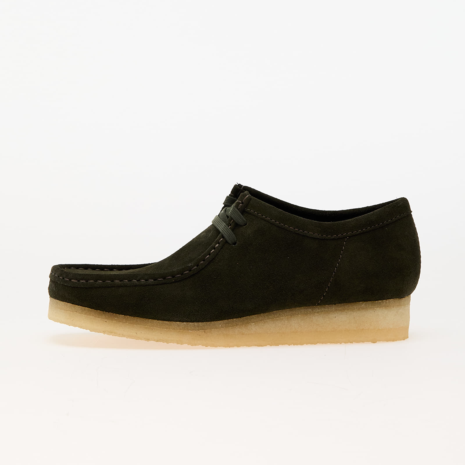 Men's sneakers and shoes Clarks Originals Wallabee Forest Green Sde