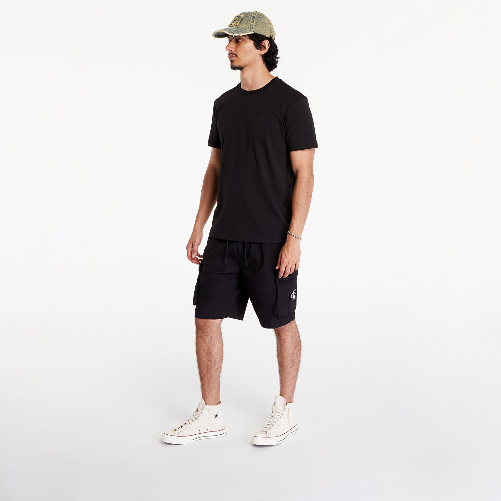 T-shirts för män Calvin Klein Jeans Euphoric Monologo Short Sleeve Tee Black