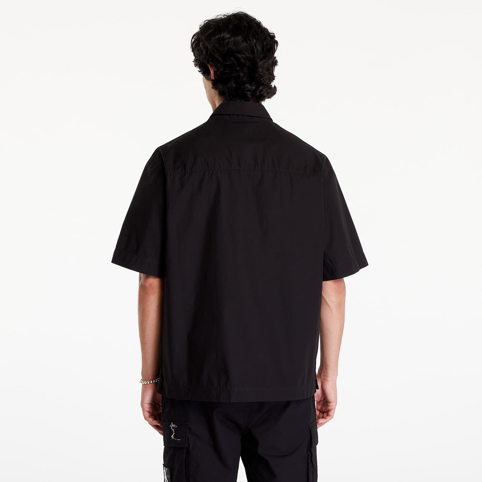 Men's shirts Calvin Klein Jeans Cotton Poplin Utility Shirt Black