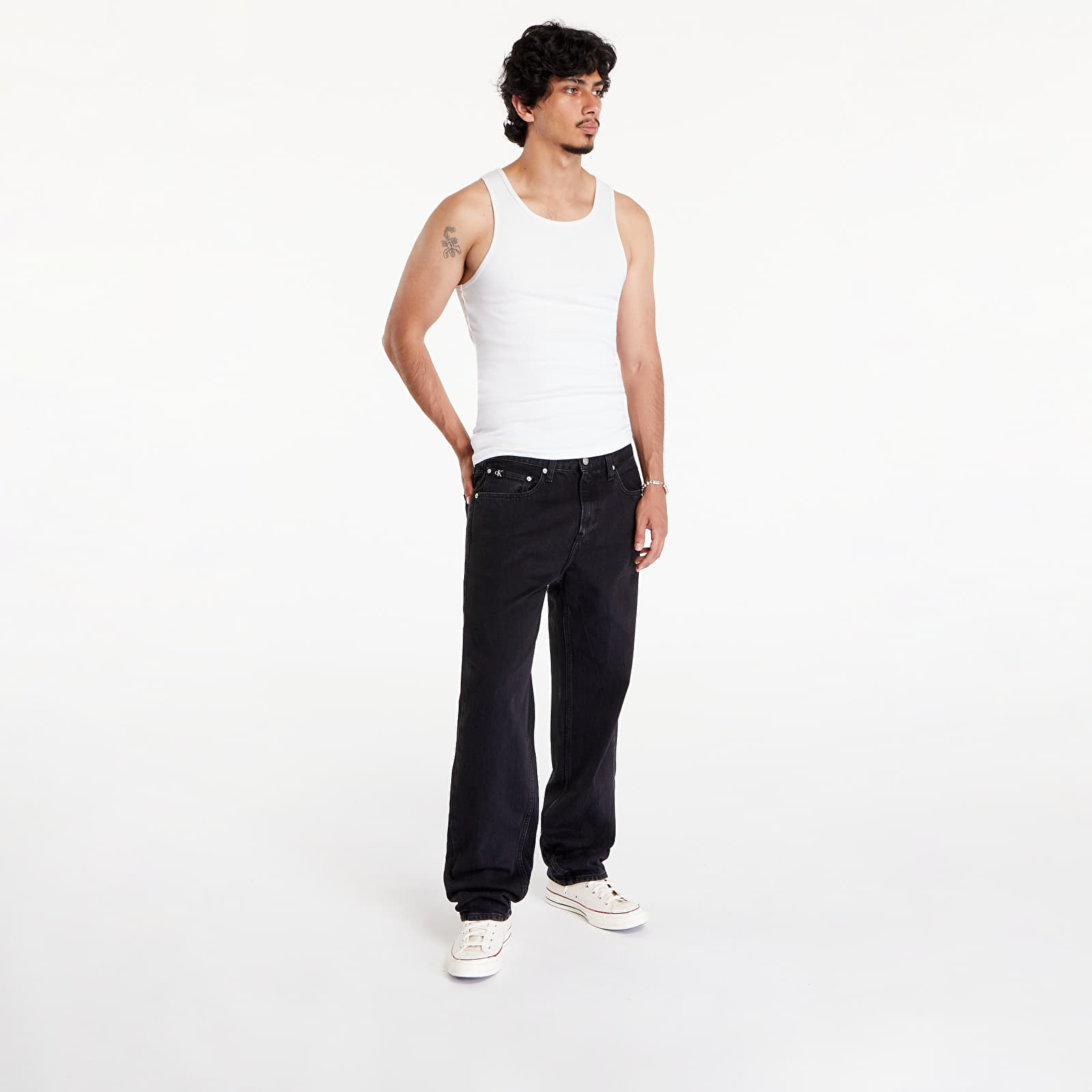 Jeans voor heren Calvin Klein Jeans 90'S Straight Denim Black