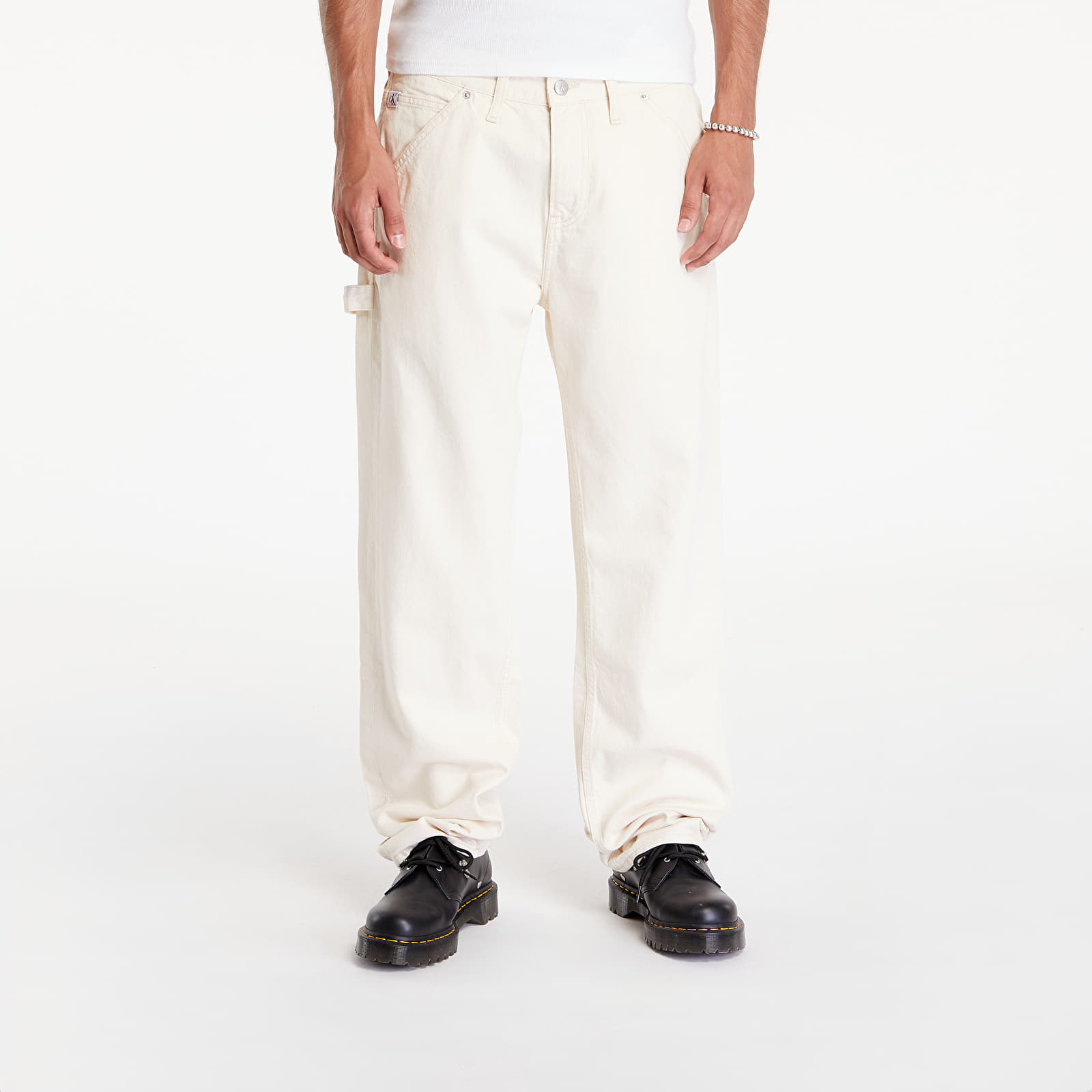 Pánské jeans  Calvin Klein Jeans 90'S Straight Min Carpenter Jeans White