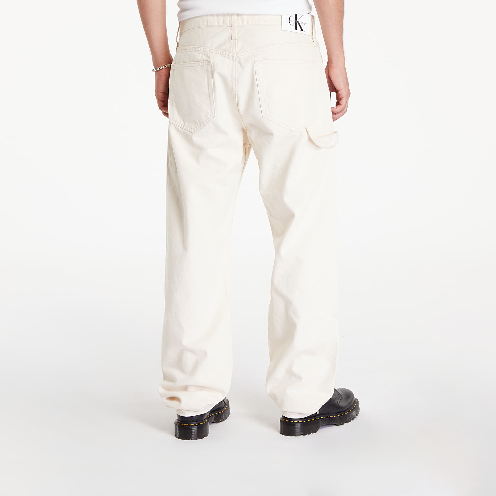 Muške traperice Calvin Klein Jeans 90'S Straight Min Carpenter Jeans White