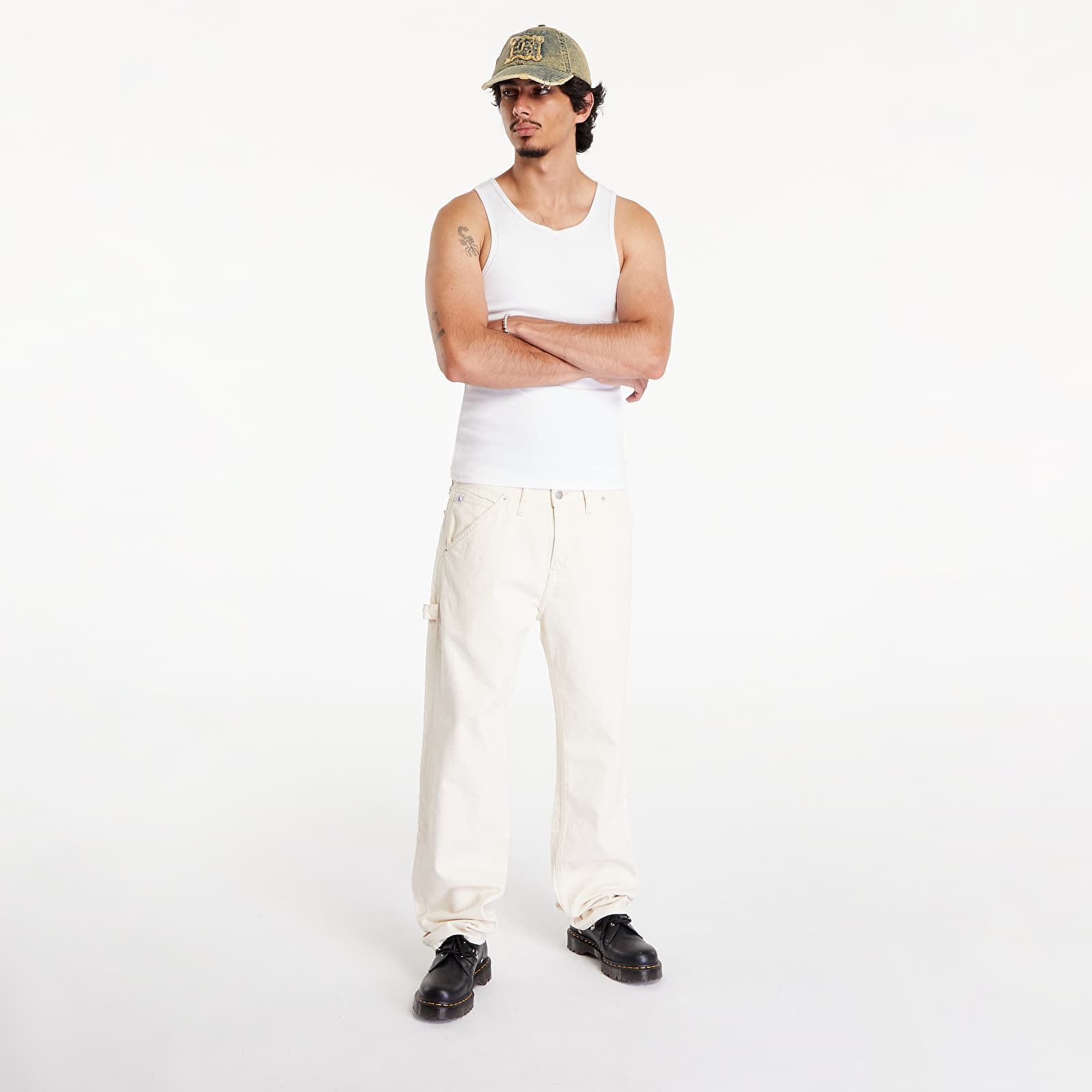Muške traperice Calvin Klein Jeans 90'S Straight Min Carpenter Jeans White