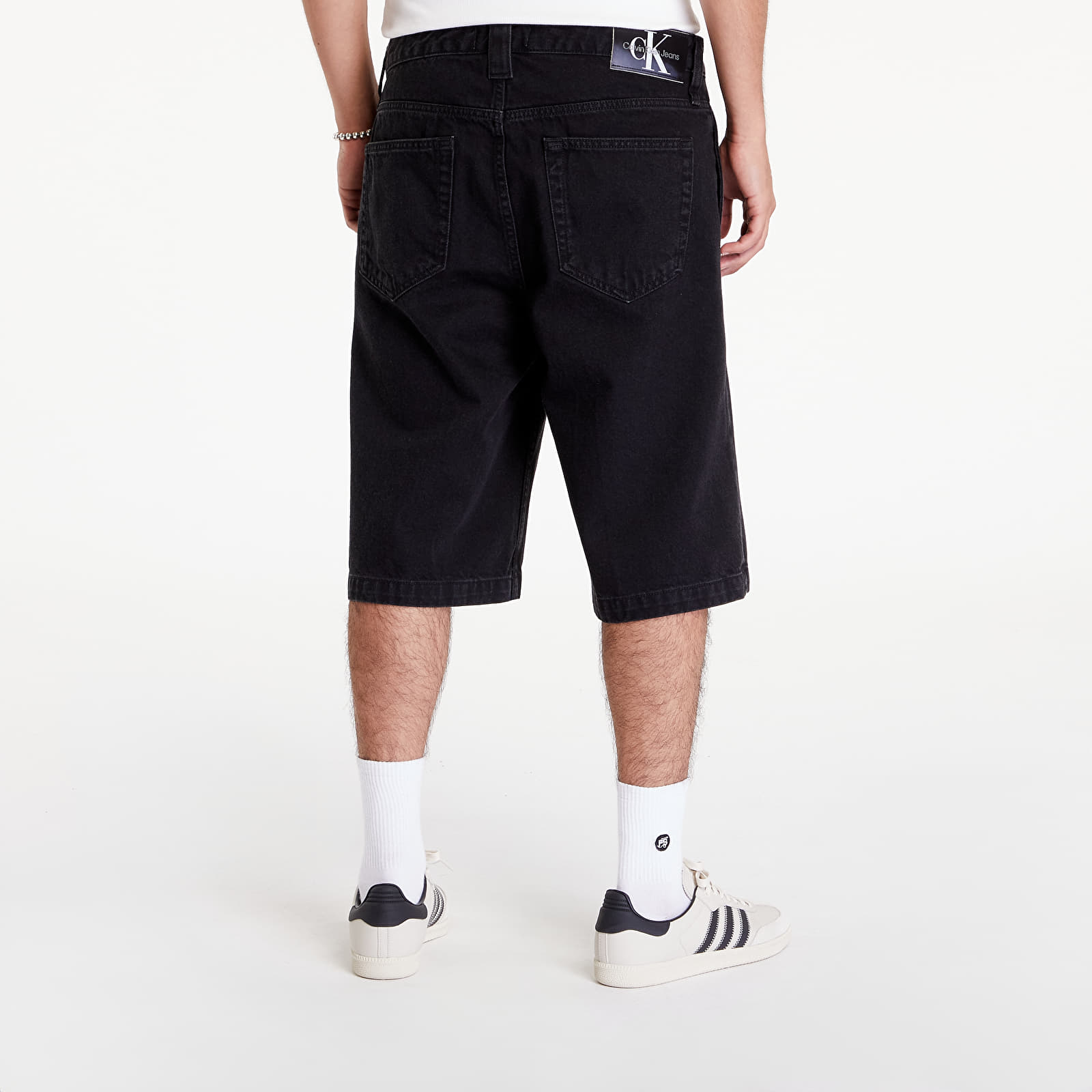 Meeste lühikesed püksid Calvin Klein Jeans Trouser Shorts Denim Black