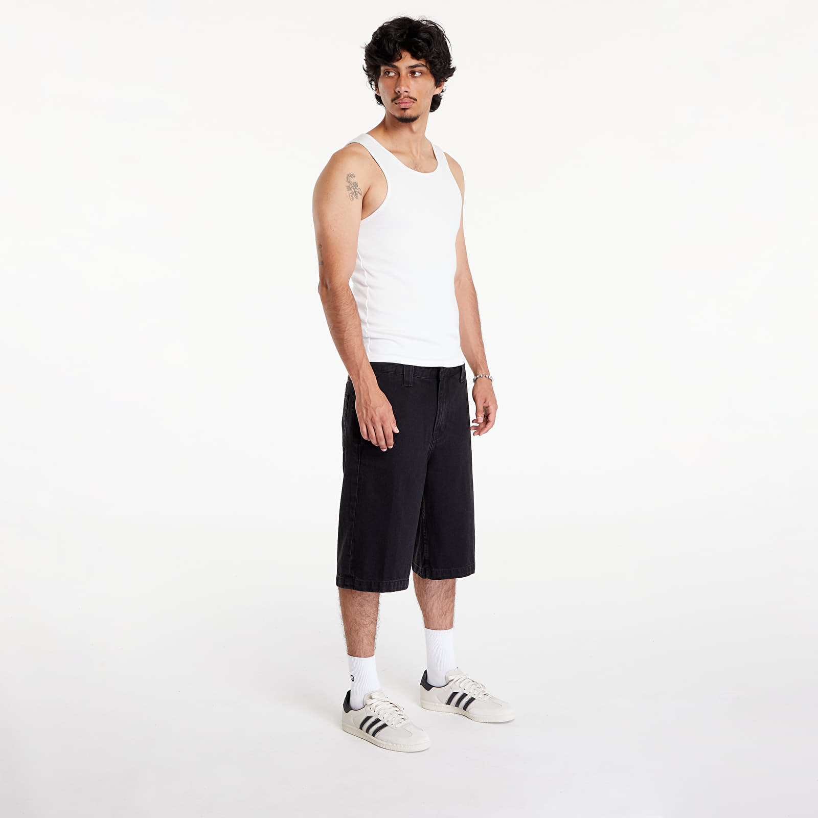 Meeste lühikesed püksid Calvin Klein Jeans Trouser Shorts Denim Black
