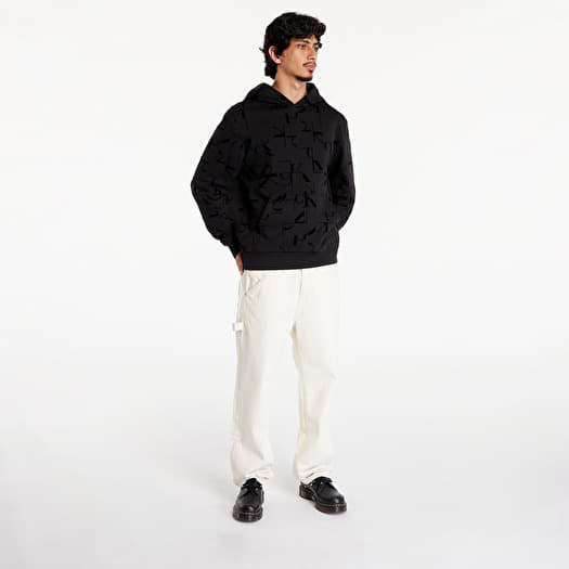 Calvin klein black hoodie mens cheap
