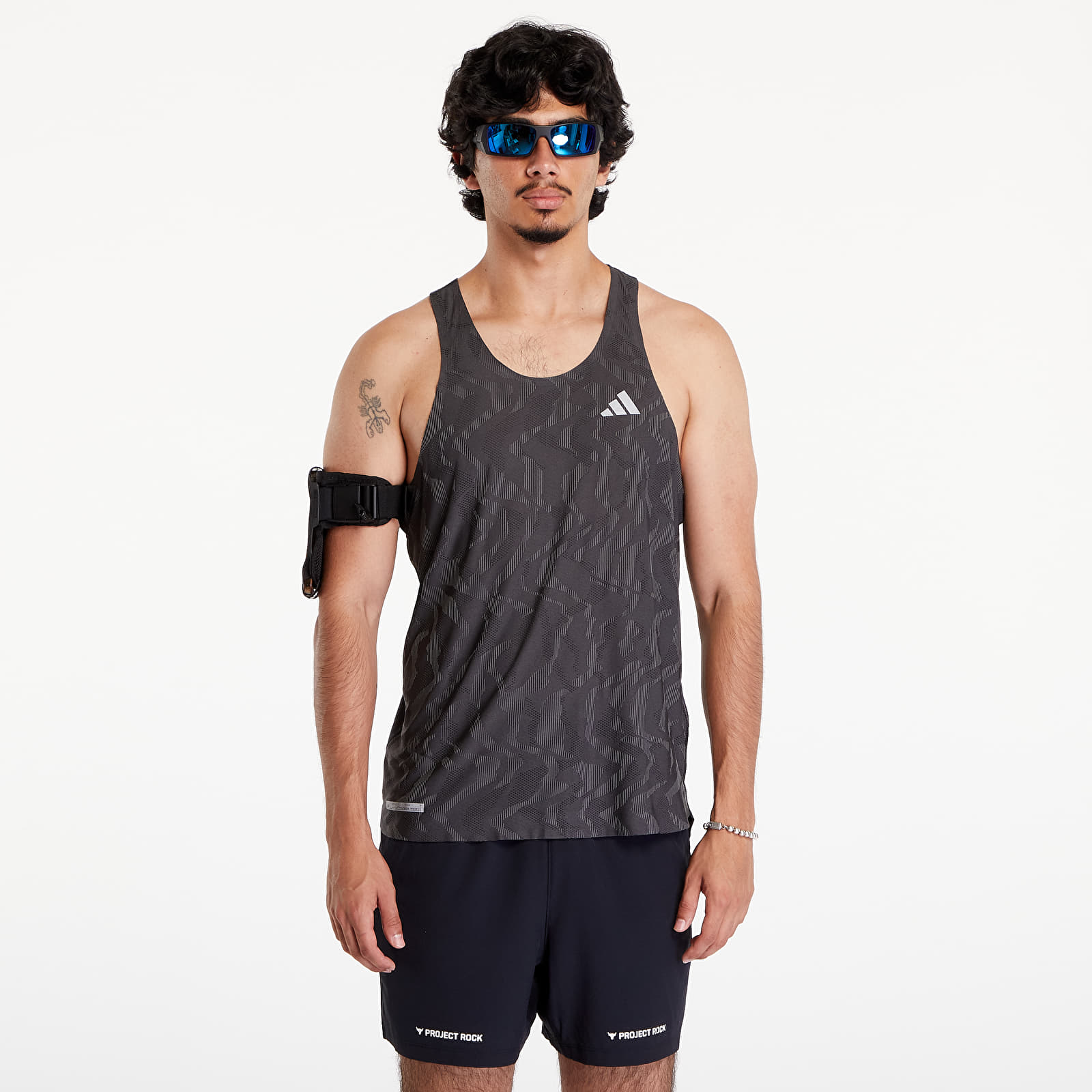 Tank topy męskie adidas Ultimate HEAT.RDY Engineered Running Top Black