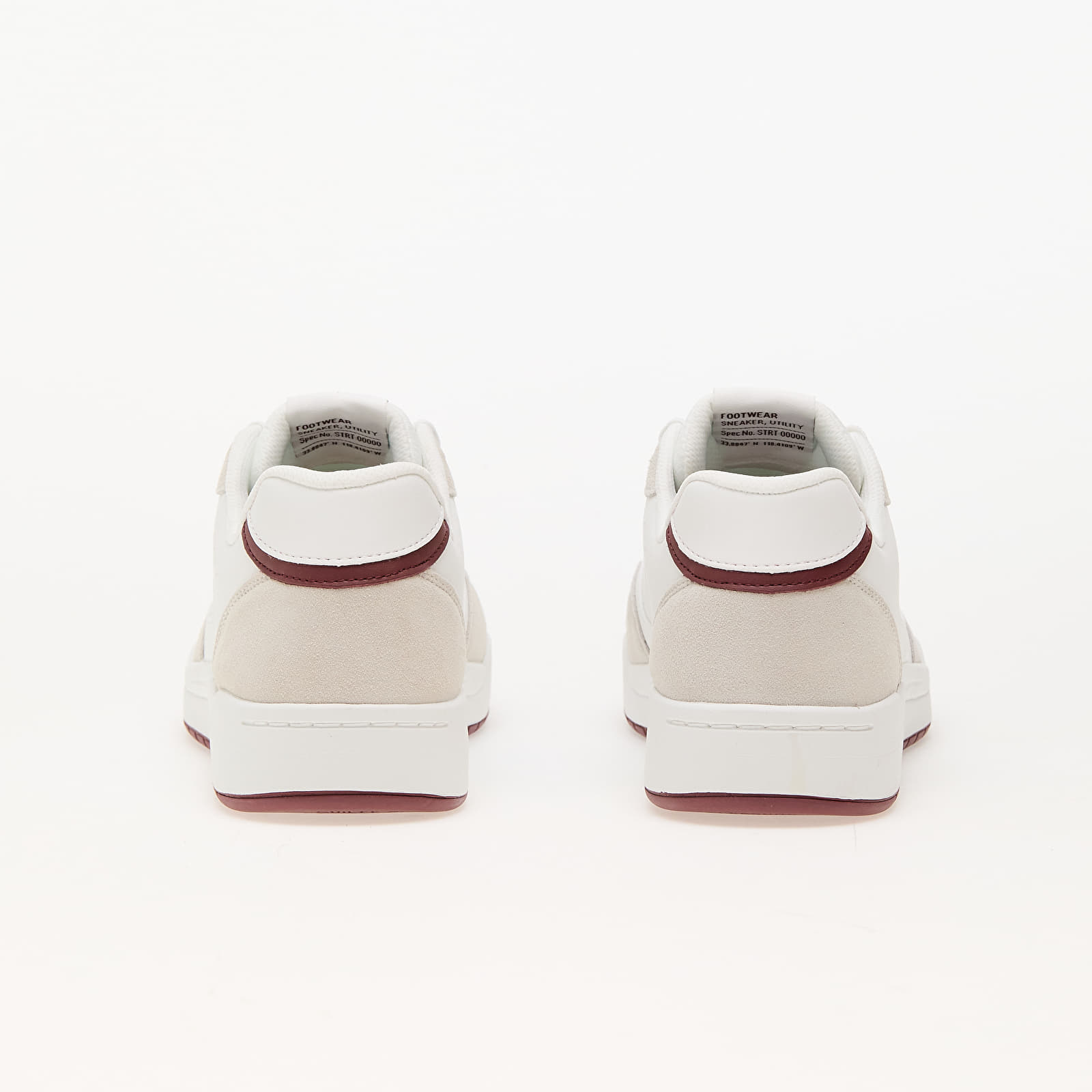 Shoes Skechers Koopa - Volley Low Lifestyle White/ Burgundy