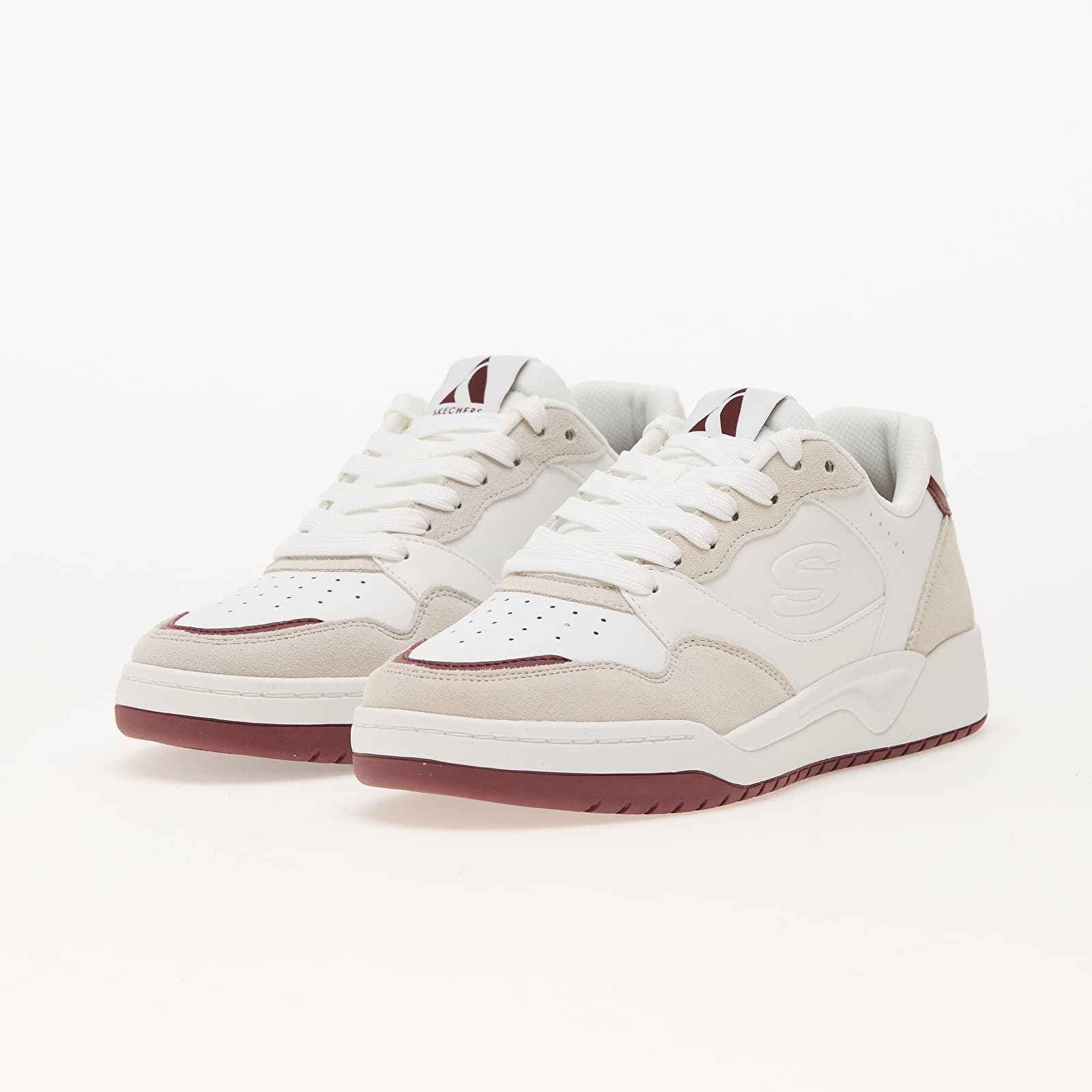 Shoes Skechers Koopa - Volley Low Lifestyle White/ Burgundy