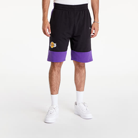 Korte broek New Era NBA Colour Block Shorts Los Angeles Lakers Black/ True Purple