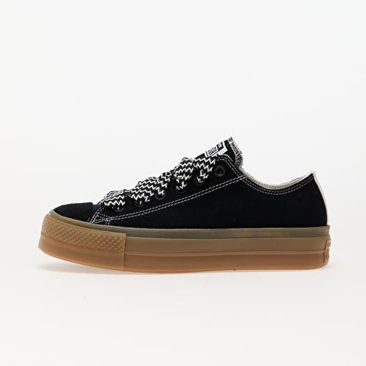 Converse all star black platform clearance