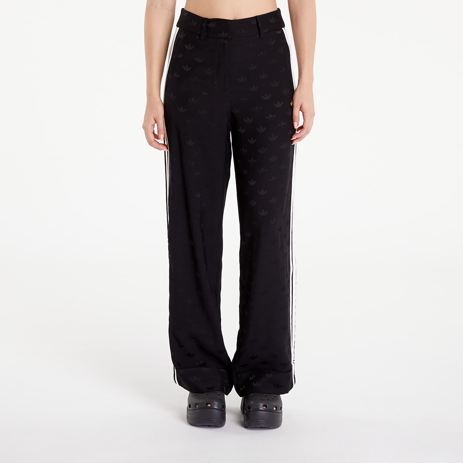 Women's Trousers adidas Premium Woven Jaquard Pants Black