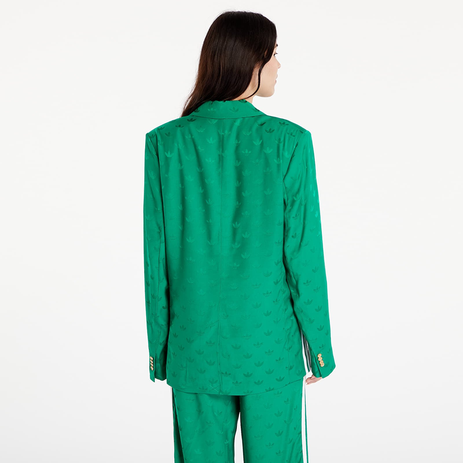Women's jackets adidas Premium Woven Jaquard Blazer Green